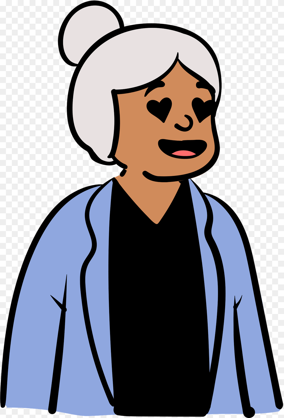 Old Lady In Blue Jacket Clipart, Adult, Male, Man, Person Free Png Download