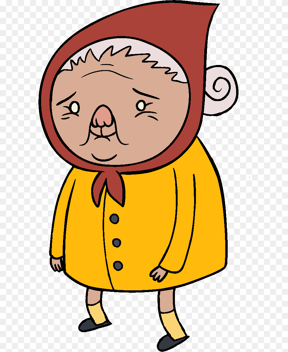 Old Lady With Yellow Dress Old Lady, Clothing, Coat, Hat, Baby Free Png