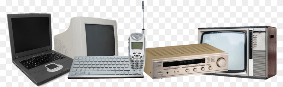 Old Laptop Computer Tv And Phone Gadget, Computer Hardware, Electronics, Hardware, Screen Free Png Download
