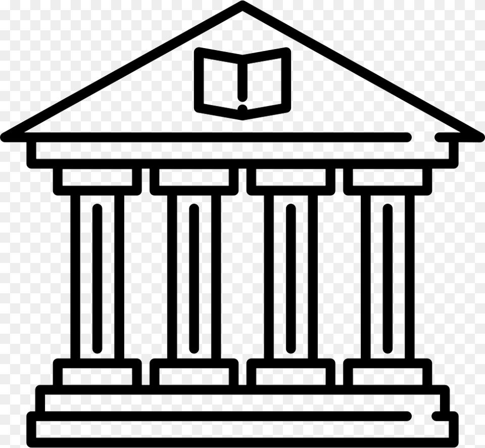 Old Library Building Library Building Icon, Outdoors, Gate, Architecture, Pillar Free Png