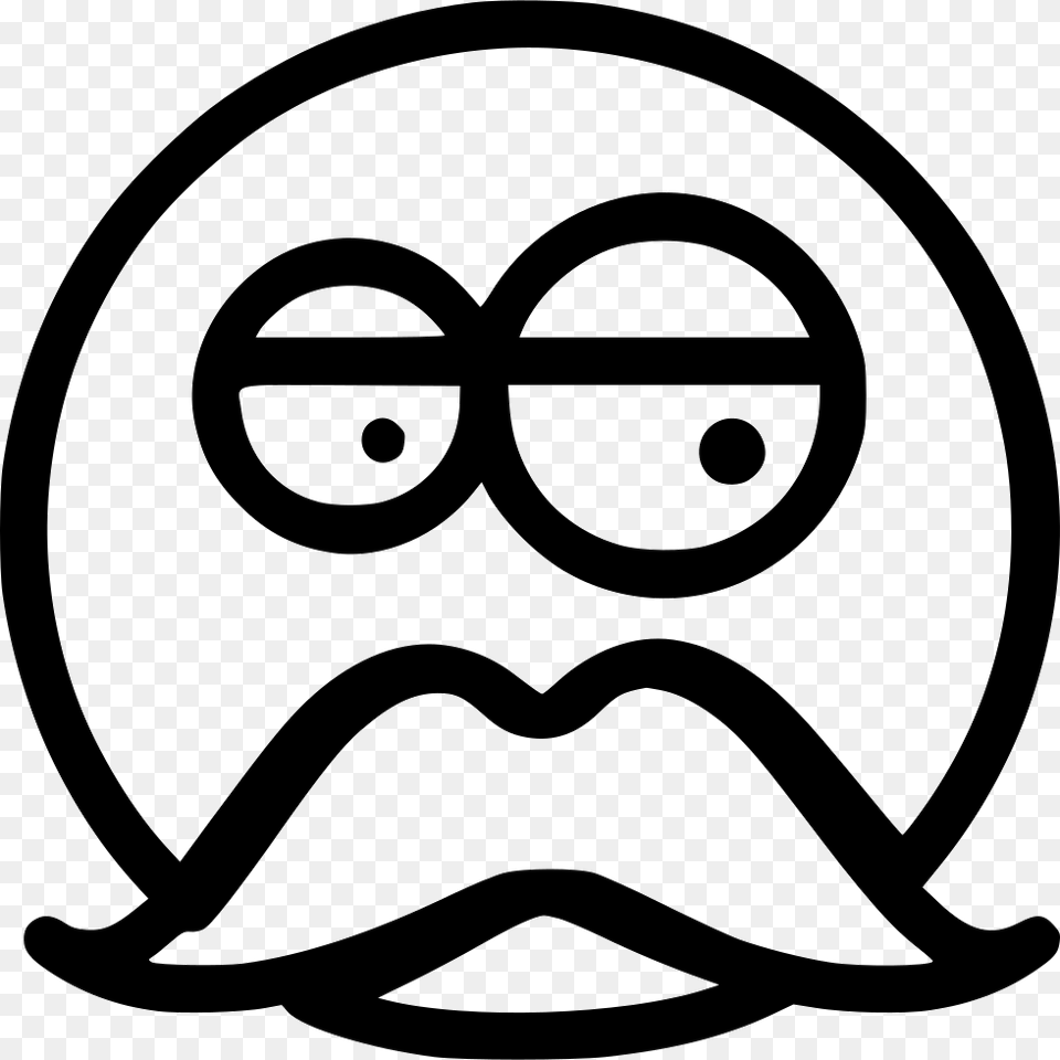 Old Man Circle, Face, Head, Mustache, Person Png