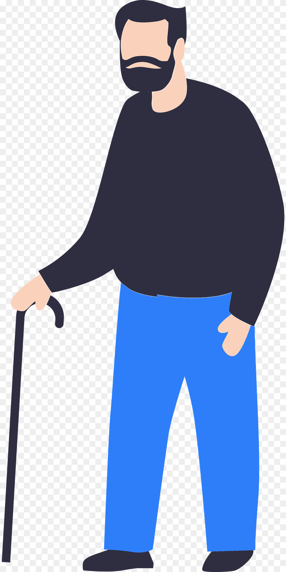 Old Man Clipart, Adult, Person, Male, Pants Free Png Download