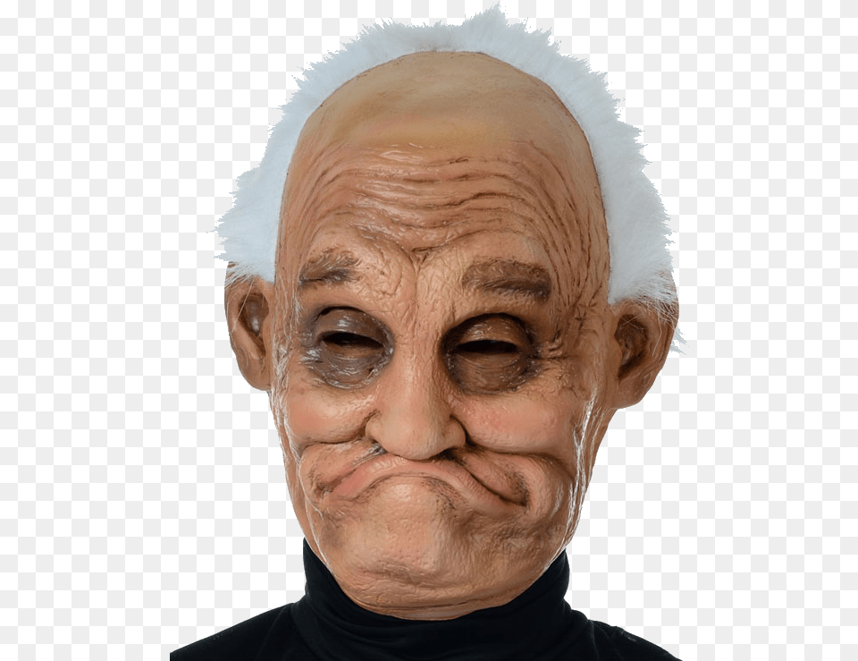 Old Man Face 2 Image Halloween Mask, Adult, Head, Male, Person Free Png