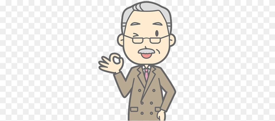 Old Man Making Ok Gesture, Baby, Person, Clothing, Coat Png