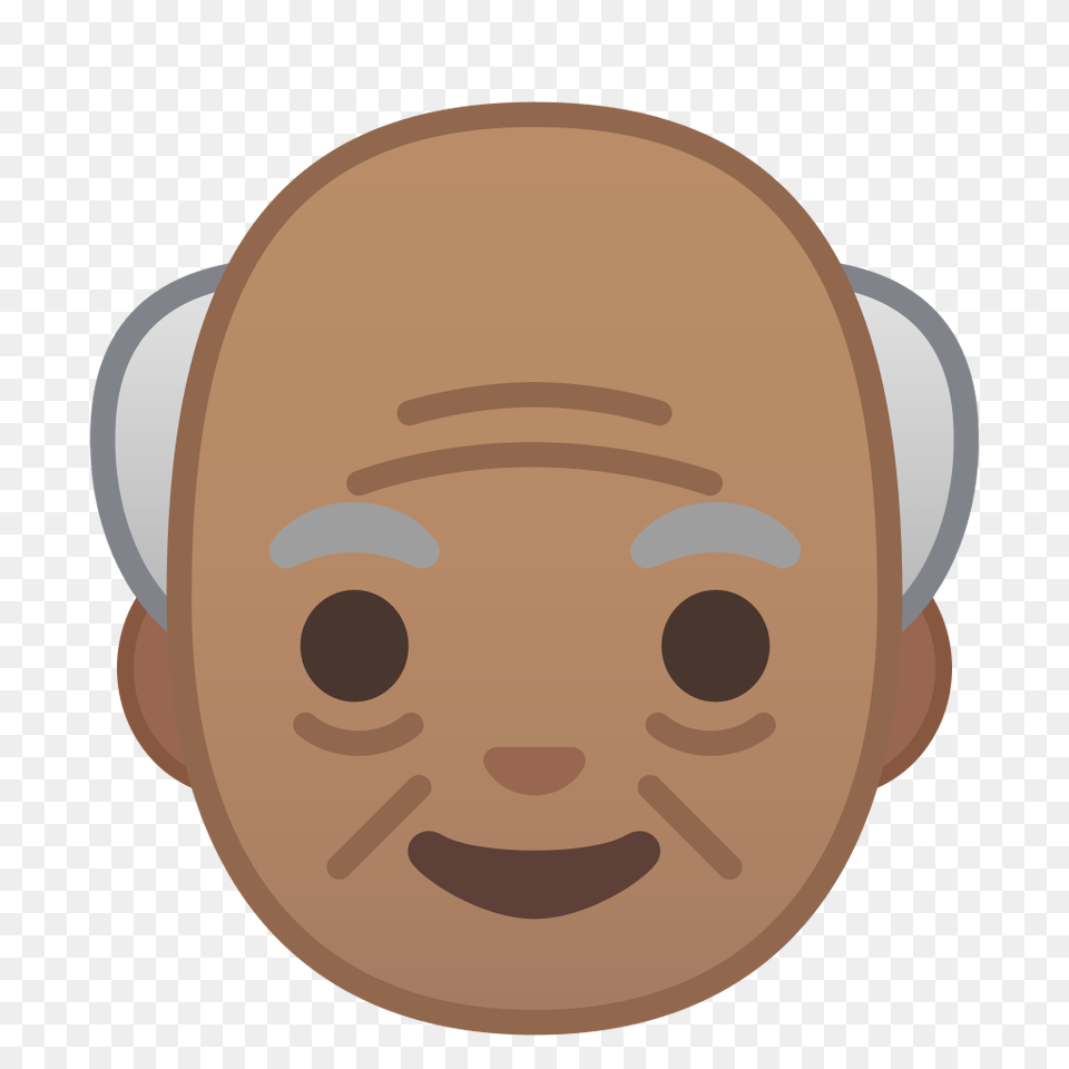 Old Man Medium Skin Tone Icon Noto Emoji People Faces Iconset, Face, Head, Person, Baby Free Png