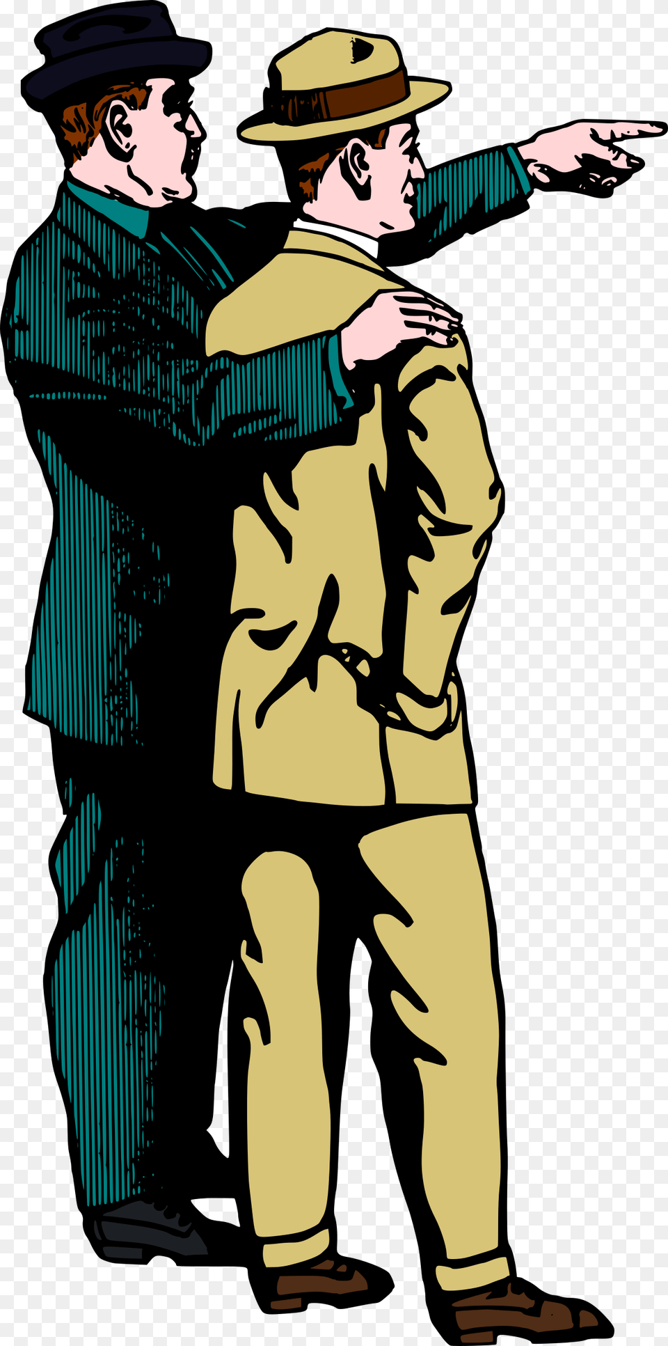 Old Man Pointing Clipart Man Pointing Clip Art, Hat, Clothing, Coat, Person Free Png Download