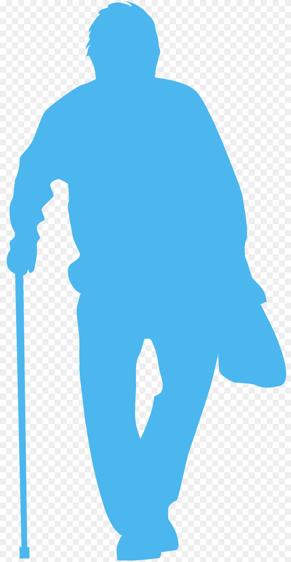Old Man Silhouette, Person, Walking, Adult, Male Png