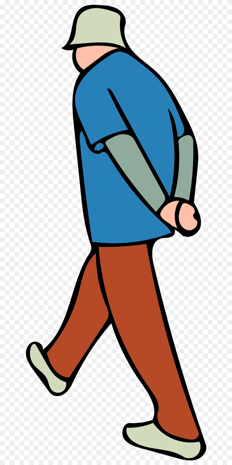 Old Man Walking Clipart, Person, People, Clothing, Hat Png