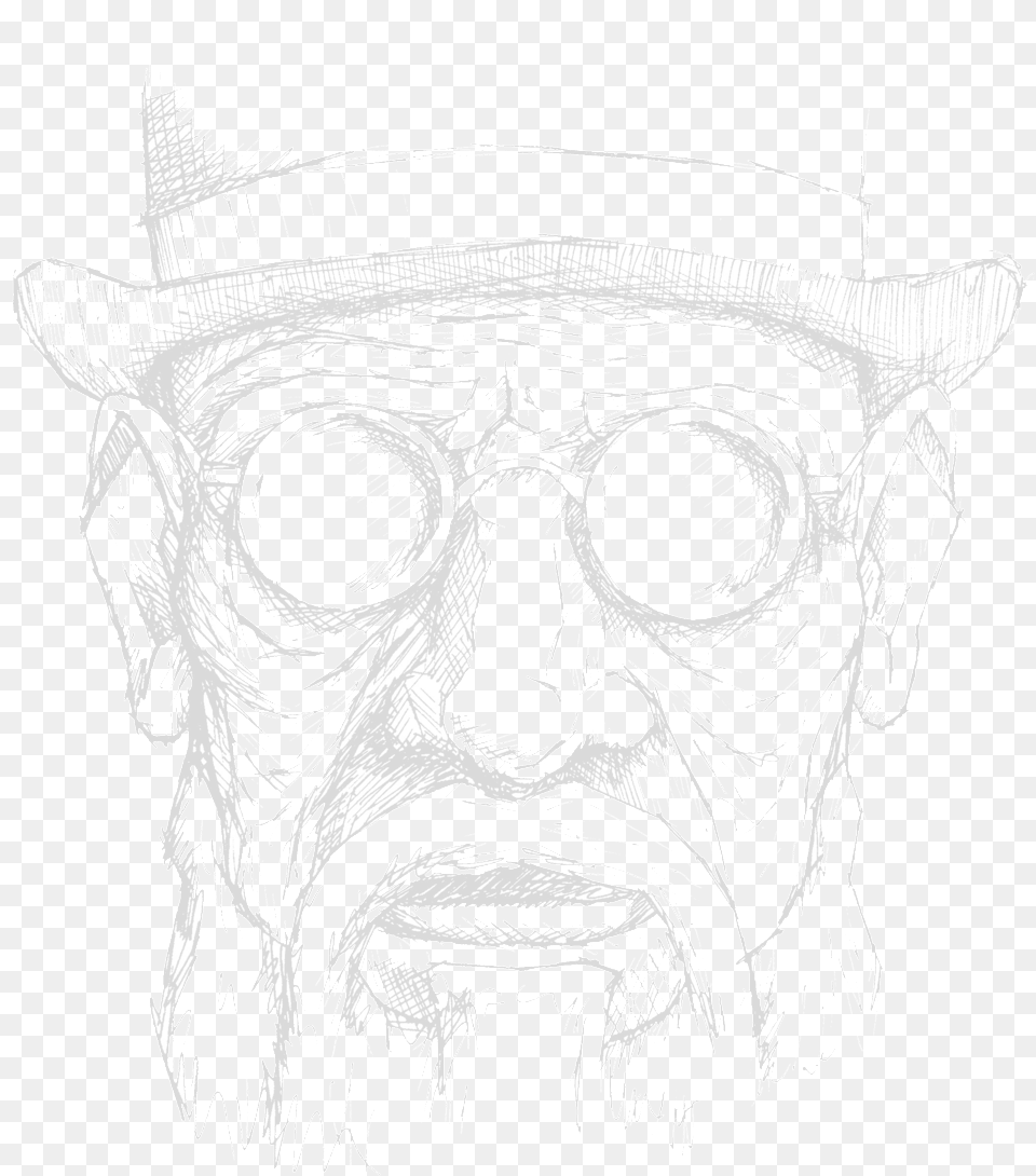Old Man White Illustration, Art, Drawing, Adult, Male Png Image