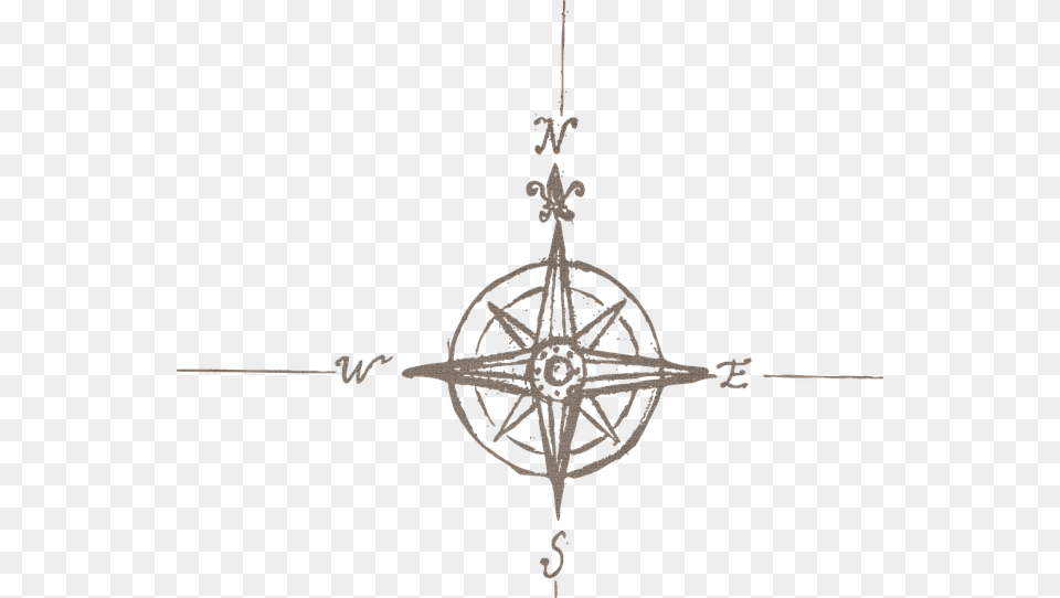 Old Map Compass, Chandelier, Lamp Png