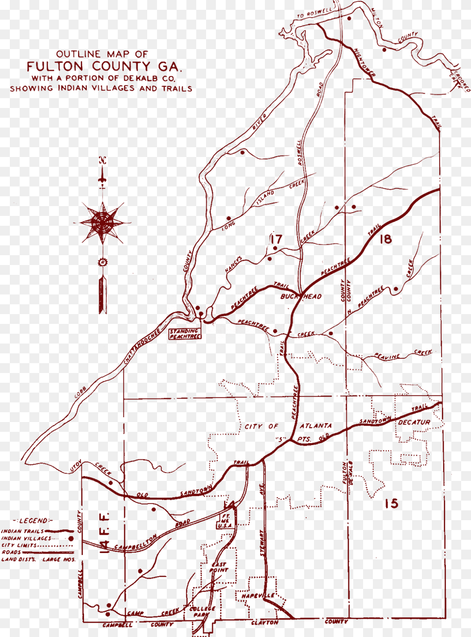 Old Map Of Roswell Ga, Nature, Outdoors, Chart, Plot Png Image