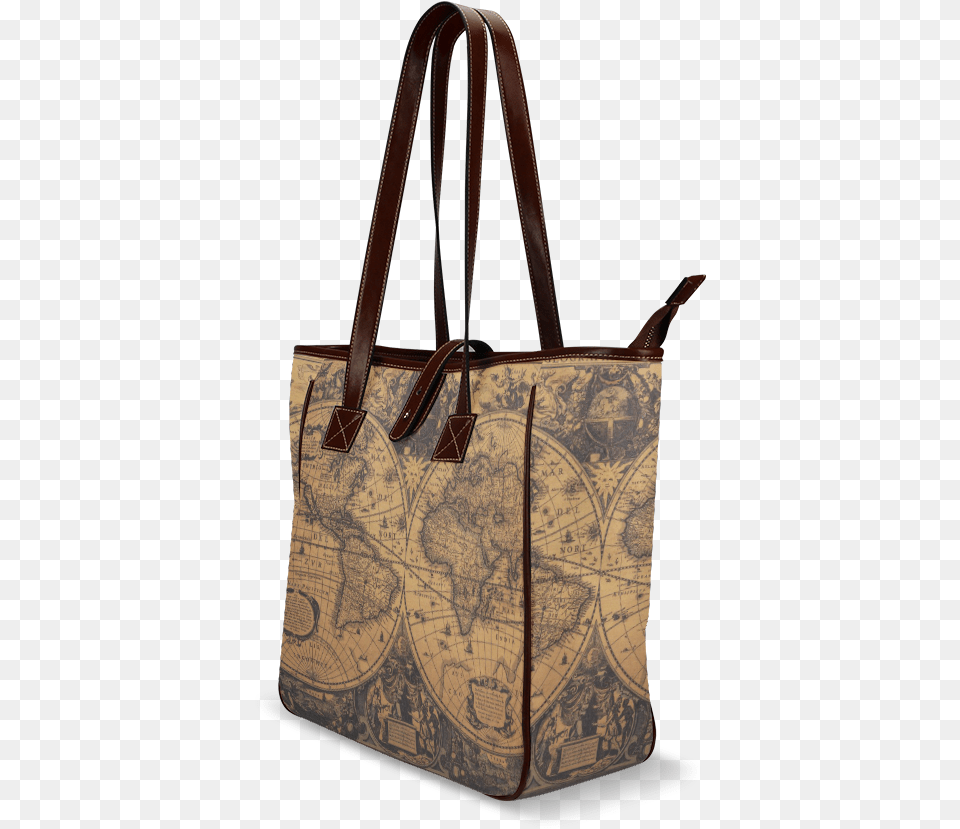 Old Map Tote Bag Shoulder Bag, Accessories, Handbag, Tote Bag, Purse Free Png Download