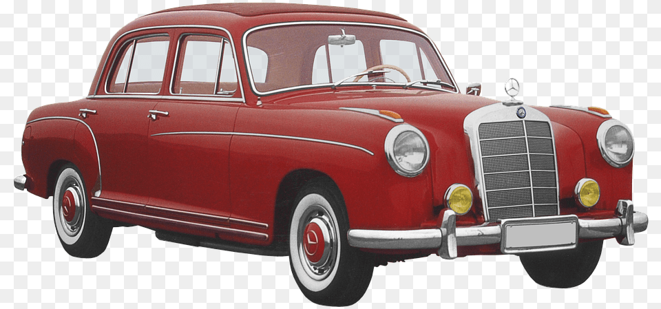 Old Mercedes Benz Car, Transportation, Vehicle, Machine, Wheel Free Transparent Png