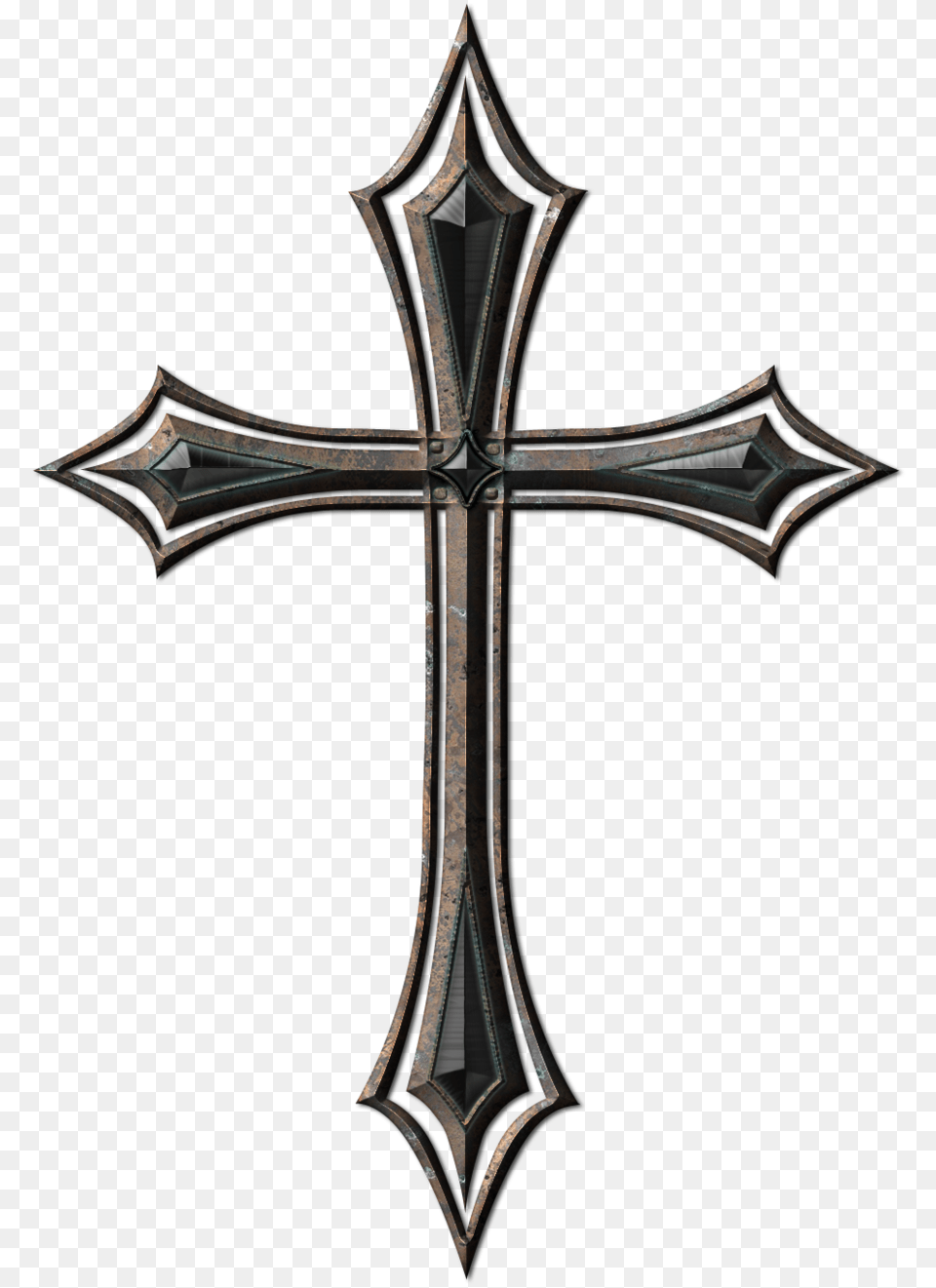 Old Metal Cross, Symbol, Crucifix Free Png Download