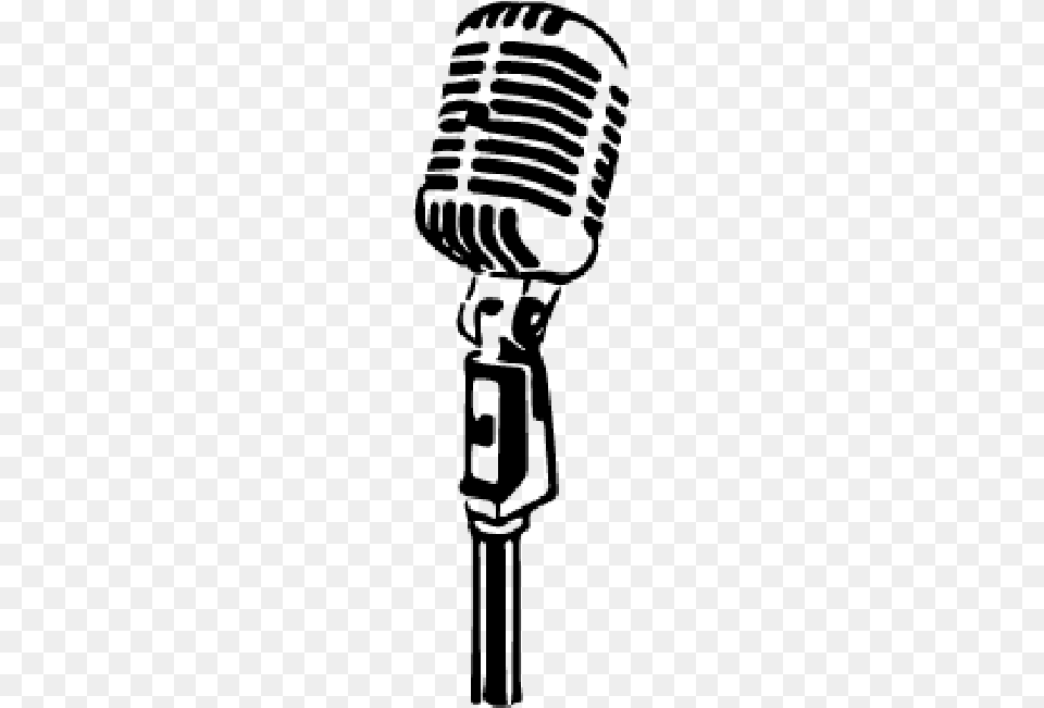 Old Microphone Vector Stock Vector Art Amp More Images Mic Drawing, Gray Png Image