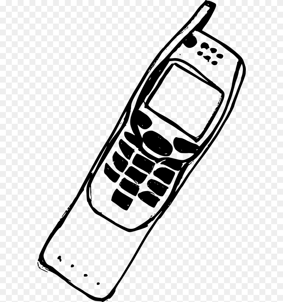 Old Mobile Phones, Gray Png