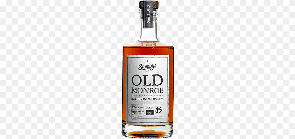 Old Monroe Single Barrel Select Bourbon Whiskey Stumpy39s Old Monroe, Alcohol, Beverage, Liquor, Whisky Png