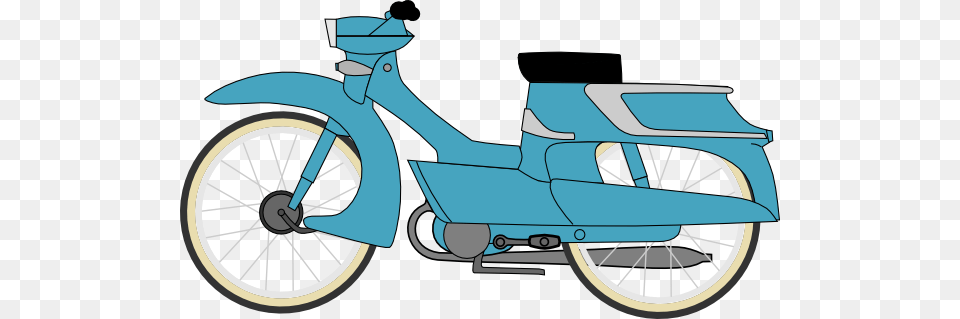 Old Motorbike Clip Art, Moped, Motor Scooter, Motorcycle, Transportation Free Png Download