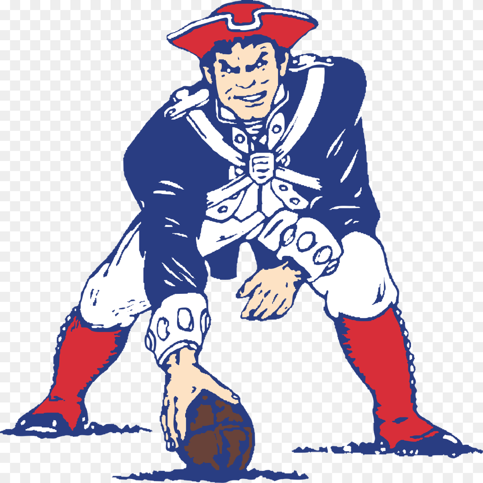 Old New England Patriots Logo, People, Person, Baby, Face Png Image