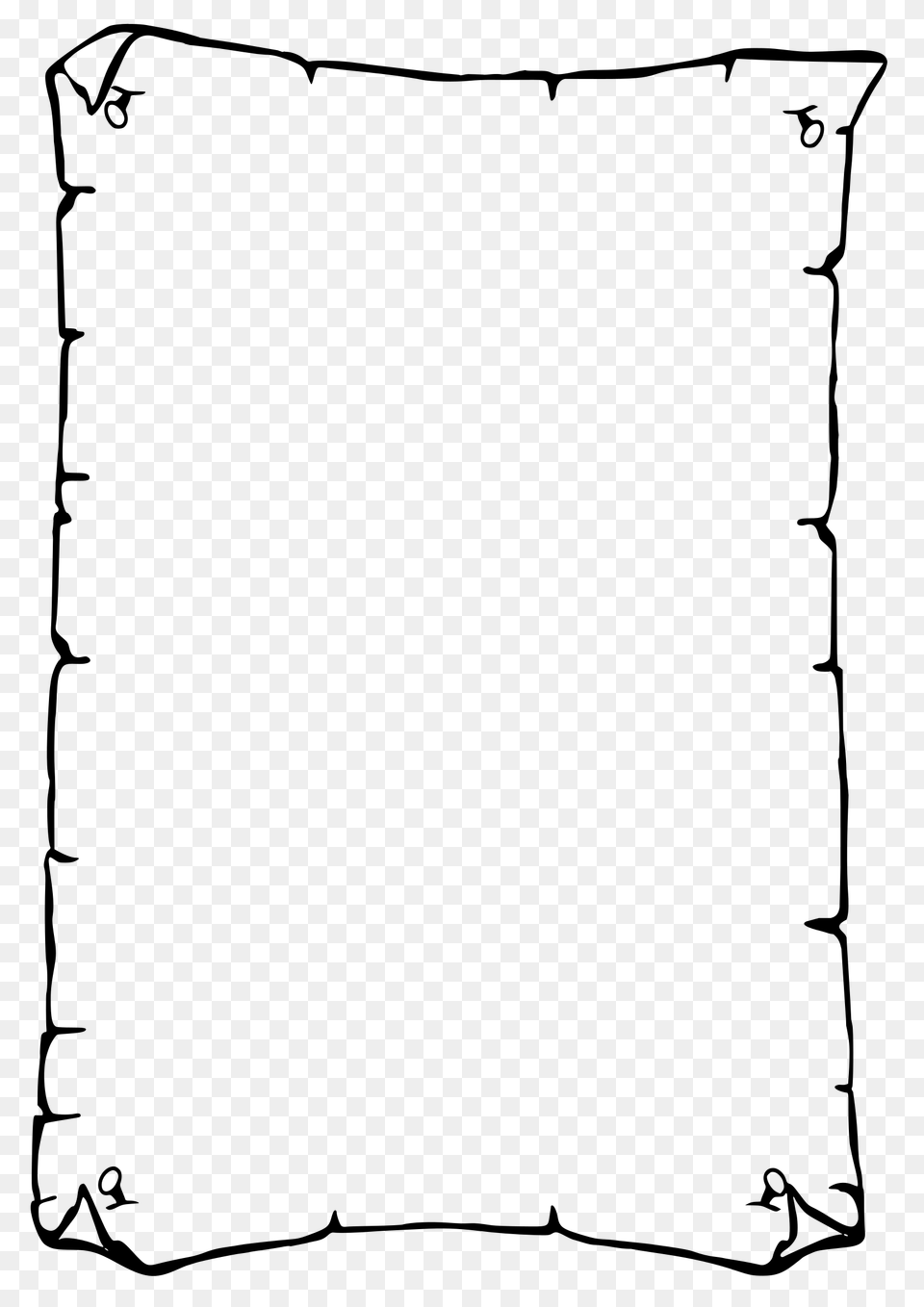Old Paper Clipart Border, Gray Free Png Download