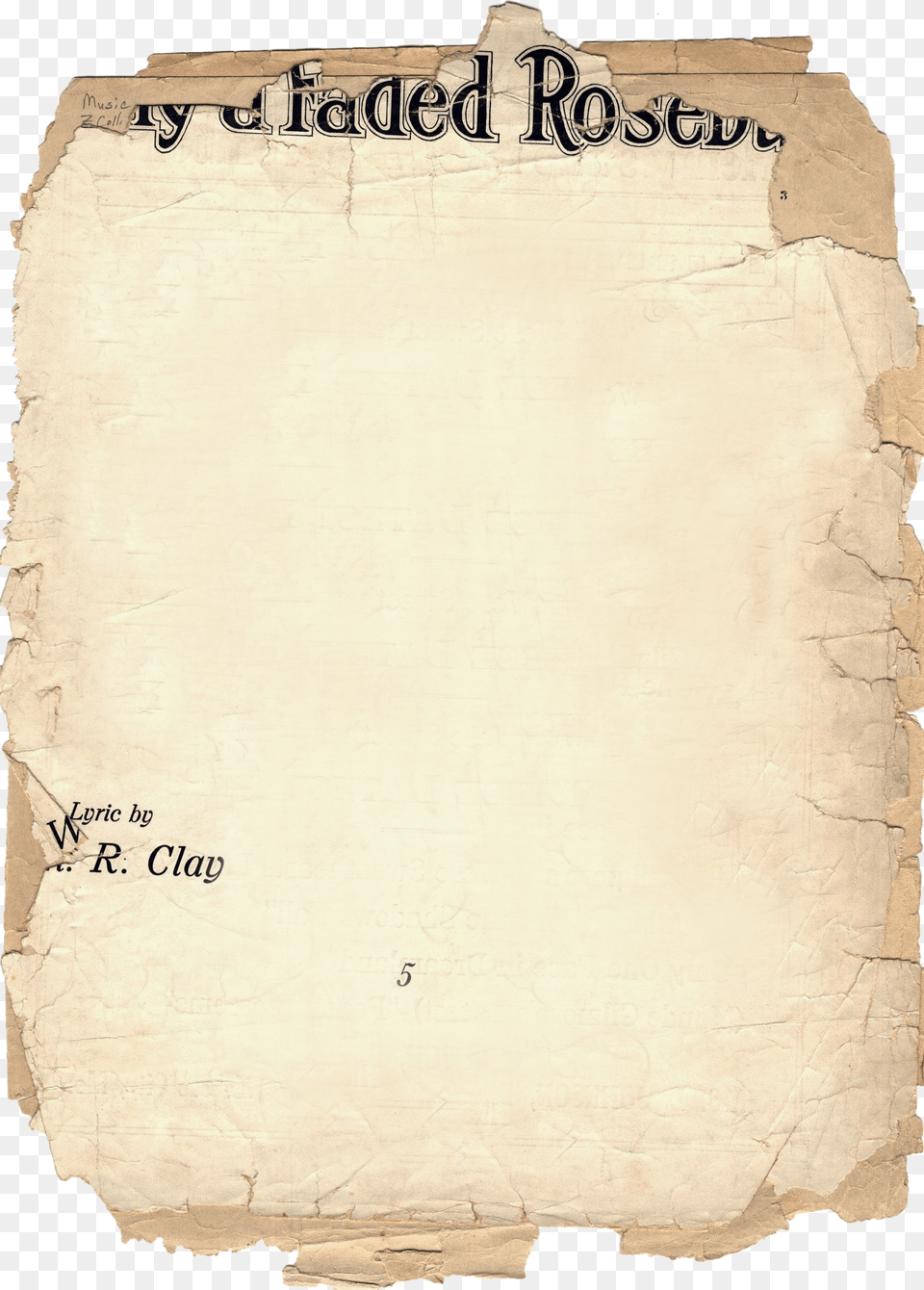 Old Paper Texture, Page, Text Png