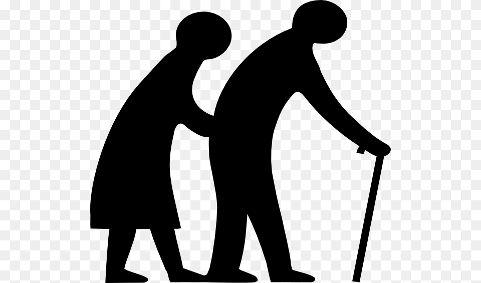 Old Parents Walking Clip Art, Silhouette, Person, Cleaning, Adult Png