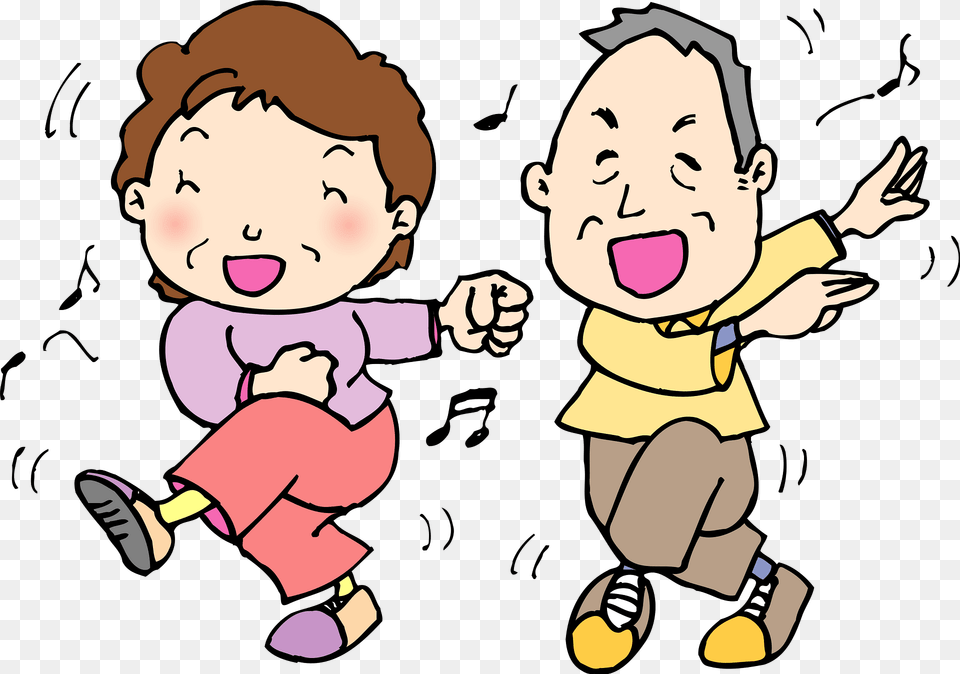 Old People Are Dancing Clipart, Baby, Face, Head, Person Free Png Download