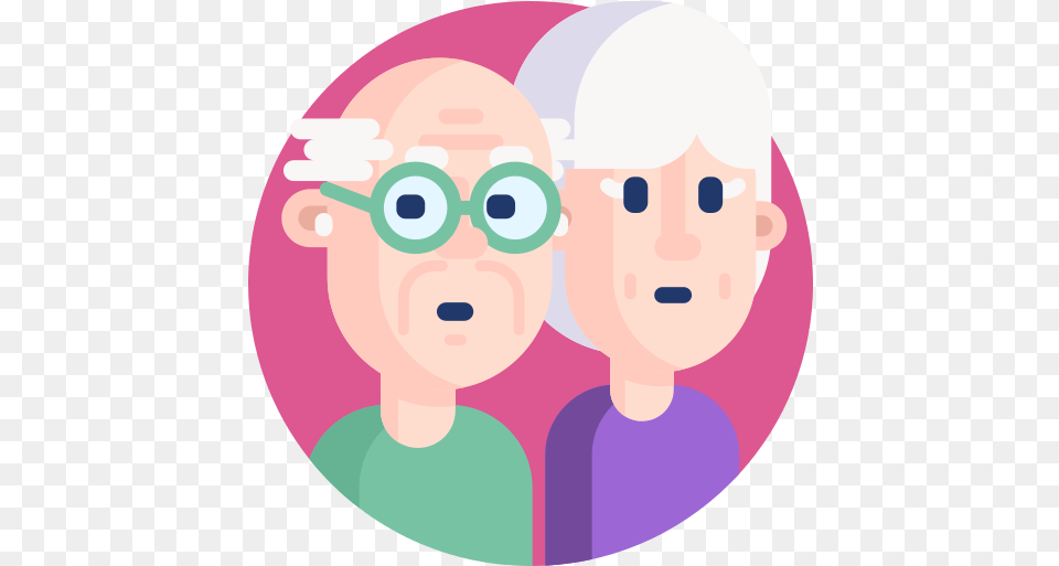 Old People Old People Flat Icon, Photography, Face, Head, Person Free Png Download