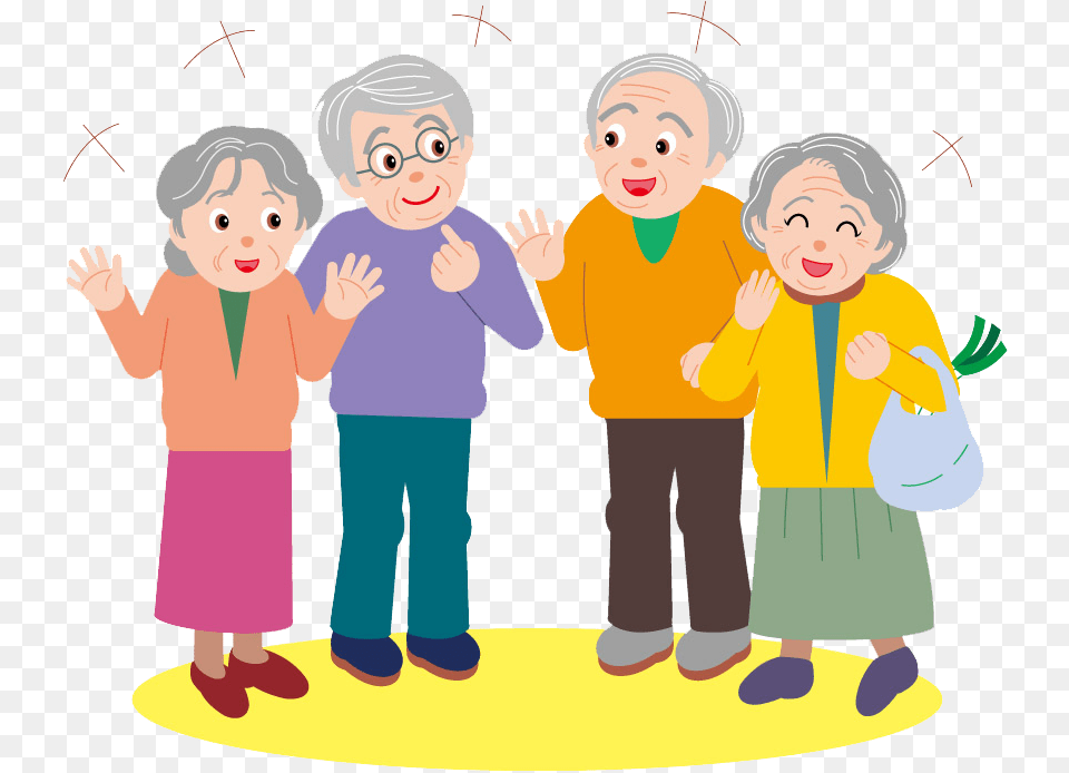 Old People Party Elderly Clipart, Person, Photography, Baby, Boy Free Png Download