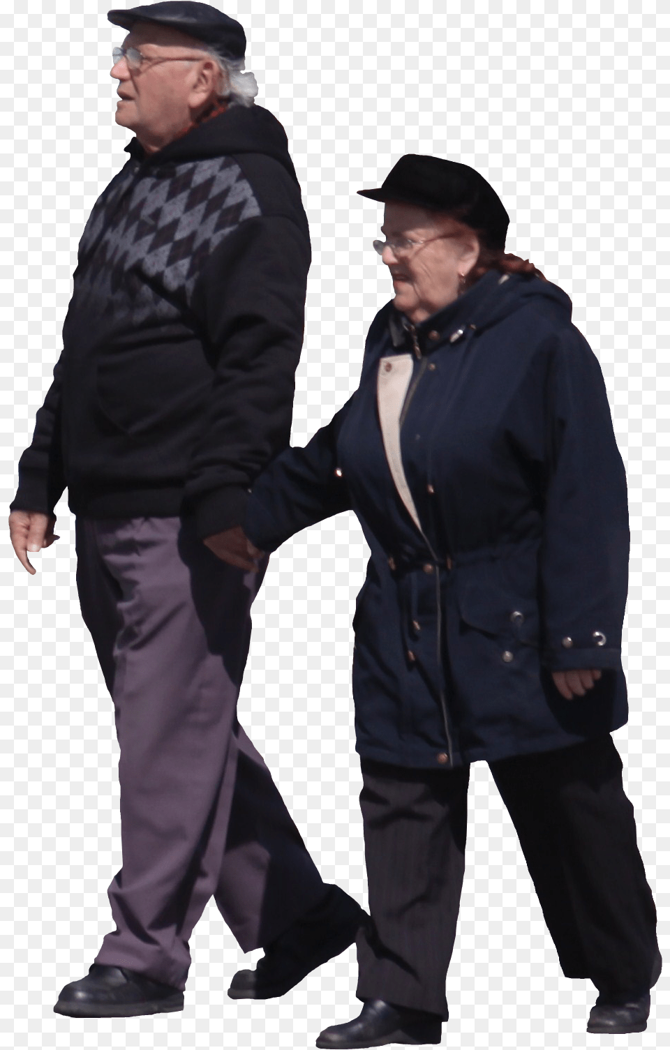 Old Person 2 Old People Walking, Sleeve, Jacket, Long Sleeve, Coat Png Image