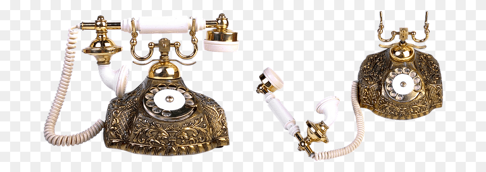 Old Phone Electronics, Bronze, Dial Telephone, Accessories Free Png