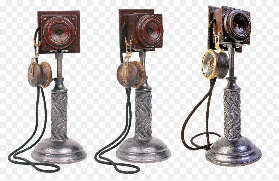 Old Phone Bronze, Electronics, Dial Telephone, Smoke Pipe Free Png Download