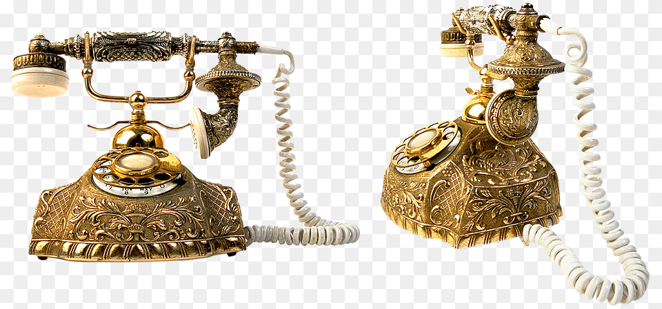 Old Phone Bronze, Electronics, Dial Telephone, Smoke Pipe Free Transparent Png