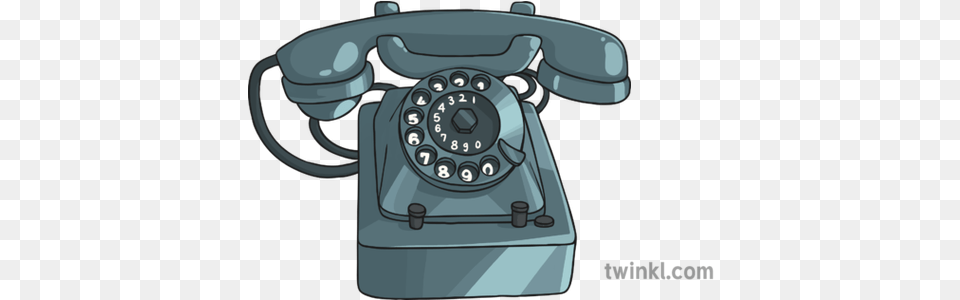 Old Phone Illustration Twinkl Corded Phone, Electronics, Dial Telephone Free Png