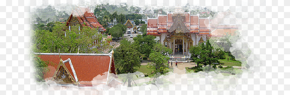 Old Phuket Wat Chalong, Architecture, Building, Roof, House Free Transparent Png