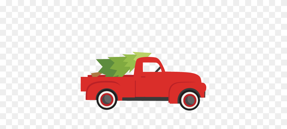 Old Pickup Truck Clipart Transparent Background Christmas Truck, Pickup Truck, Transportation, Vehicle Free Png Download