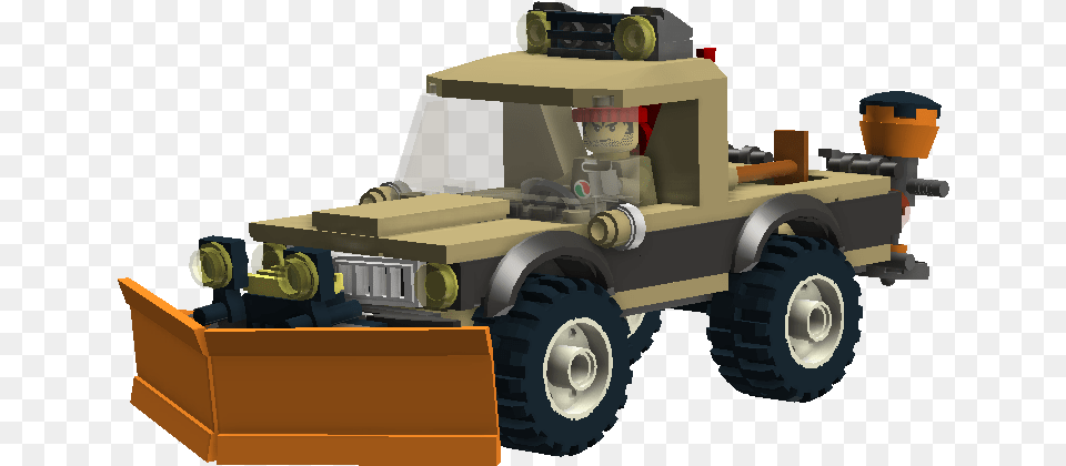 Old Plow Truck Homemade Lego Truck, Machine, Wheel, Bulldozer, Tractor Free Transparent Png