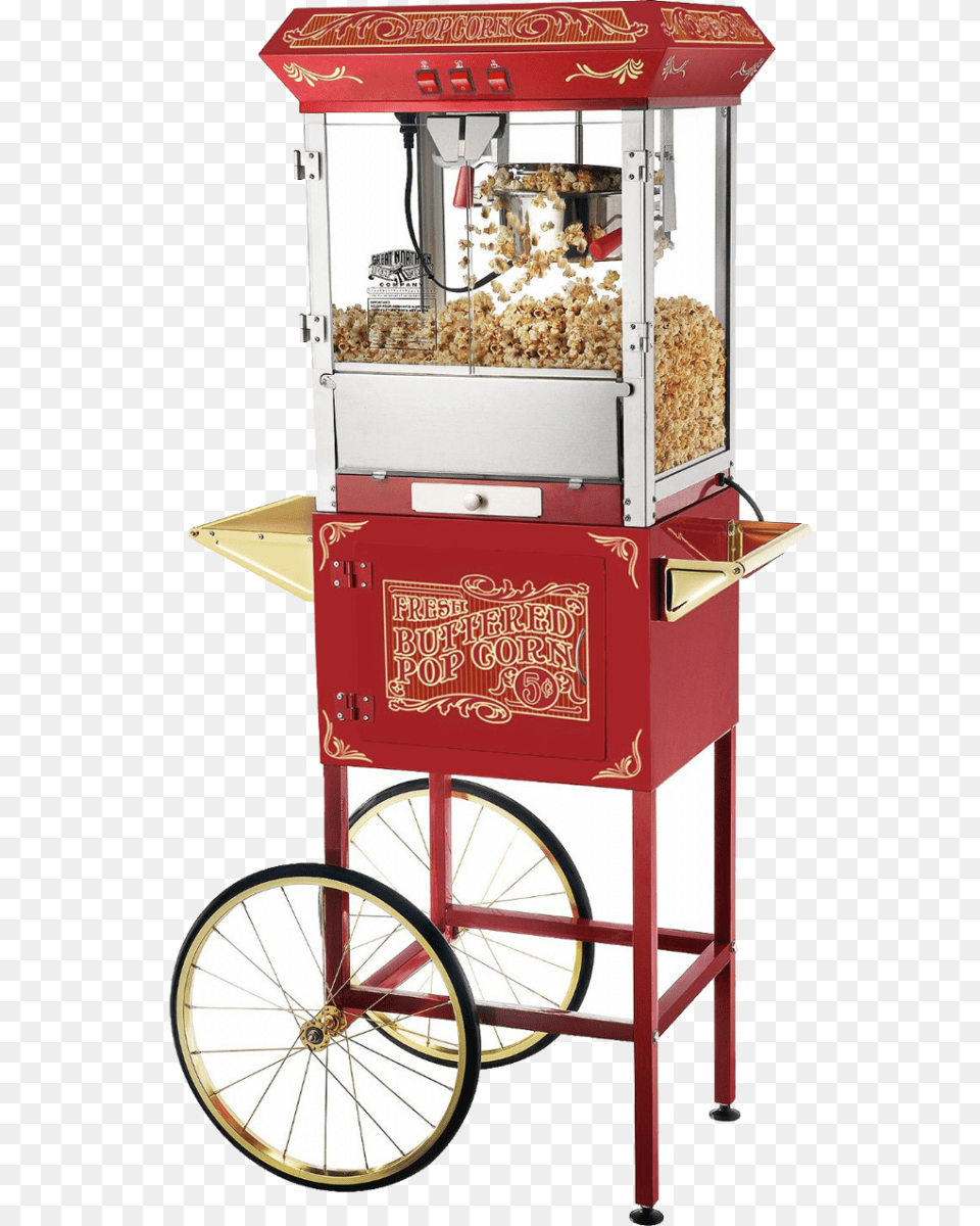 Old Popcorn Popper, Machine, Wheel, E-scooter, Food Free Png