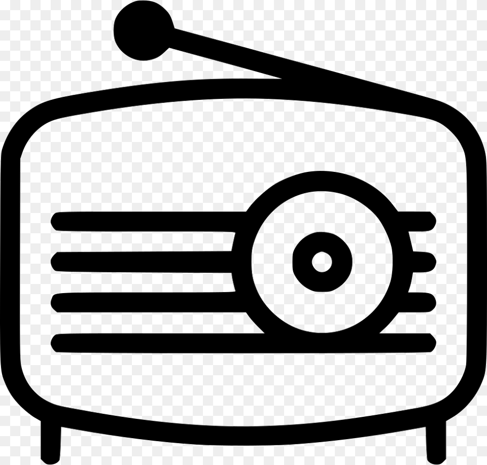 Old Radio Icon, Electronics, Device, Grass, Lawn Free Png Download