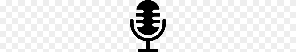 Old Radio Microphone Icon, Gray Free Png Download