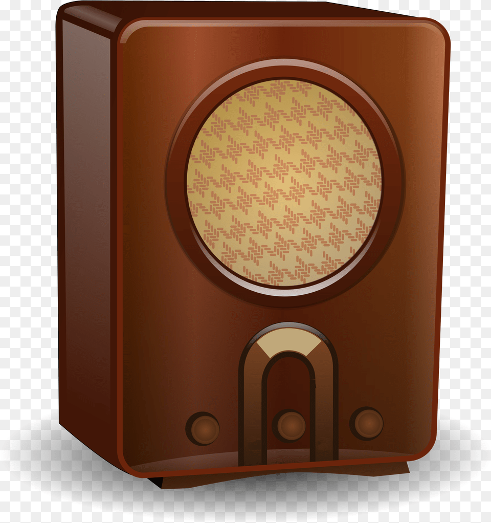 Old Radio Vector Drawing Old Time Radio Clipart, Electronics, Light, Traffic Light, Speaker Free Png