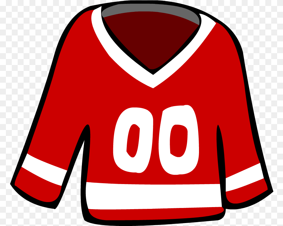 Old Red Hockey Jersey Red Jersey Clip Art, Clothing, Shirt Free Png