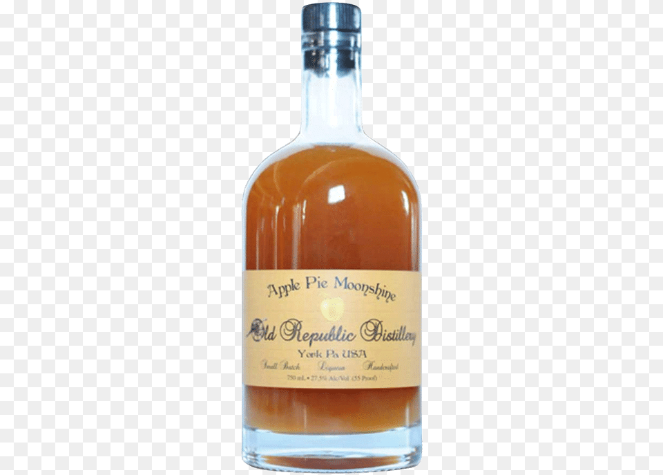 Old Republic Apple Pie Moonshine Grain Whisky, Alcohol, Beverage, Liquor, Bottle Png Image