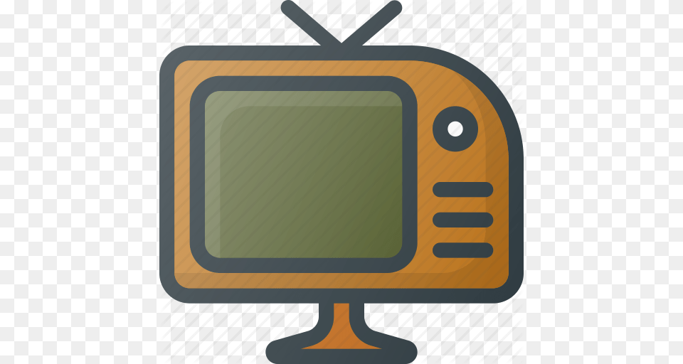 Old Retro Tv Icon, Computer Hardware, Electronics, Hardware, Monitor Png Image