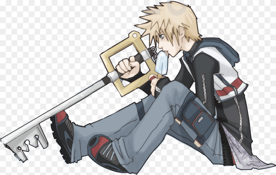 Old Roxas Kingdom Hearts, Publication, Book, Comics, Adult Free Png Download