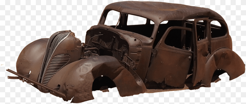 Old Rusty Car Old Car Wreck, Transportation, Vehicle Free Transparent Png