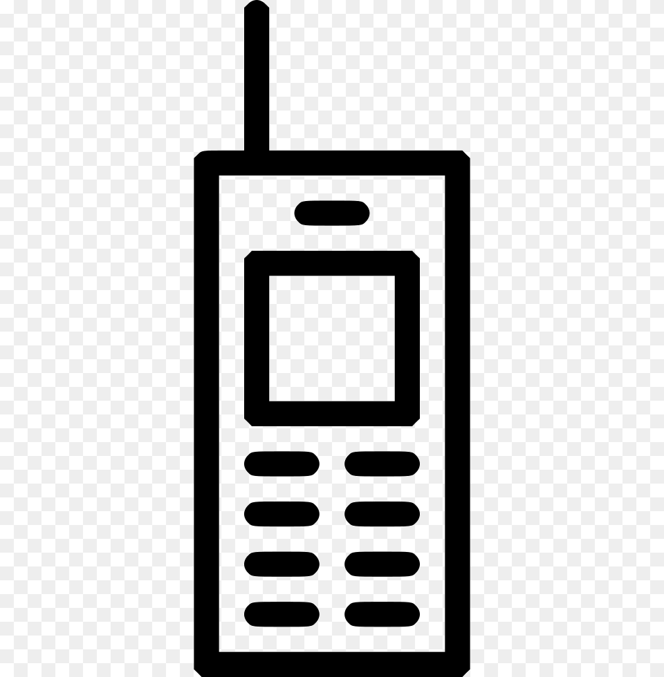 Old School Mobile Phone Workstation Icon Electronics, Mobile Phone, Texting Free Png Download