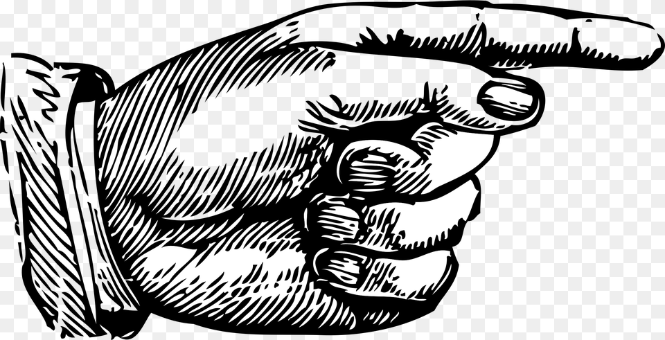 Old School Pointing Hand, Body Part, Person, Finger, Animal Free Png Download