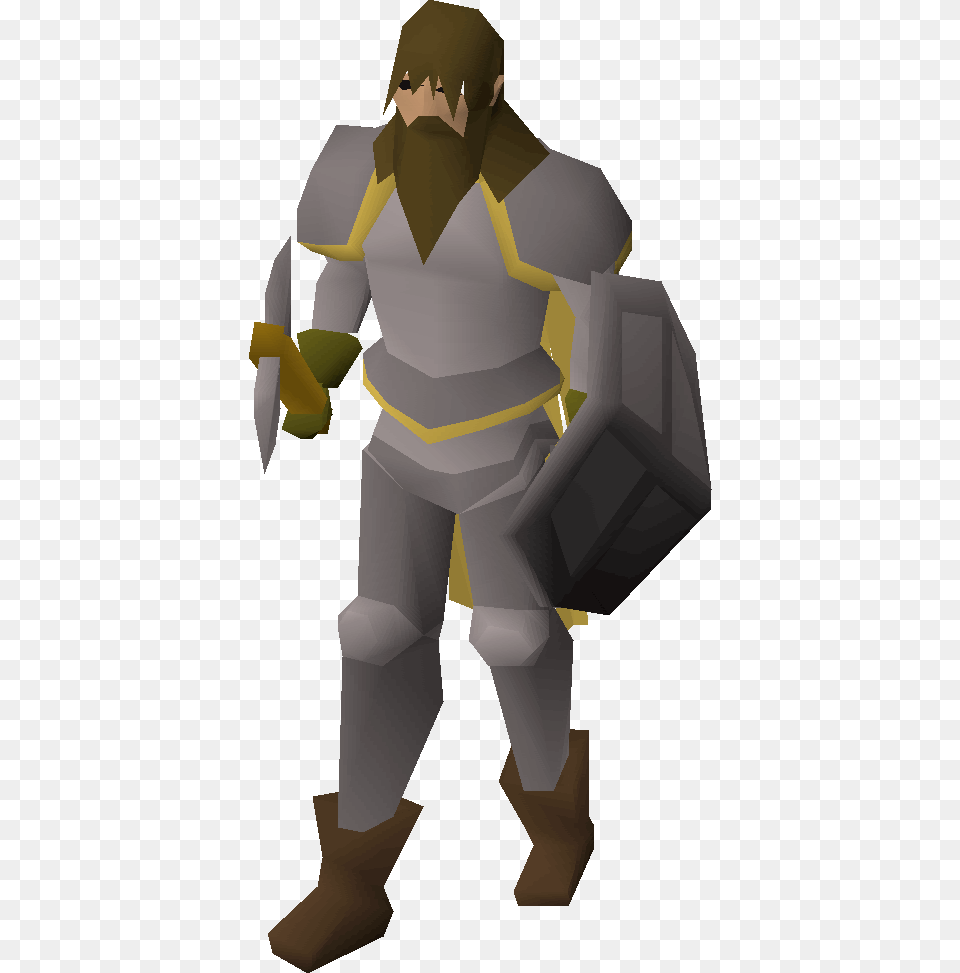 Old School Runescape Black Knight, Adult, Male, Man, Person Free Png Download