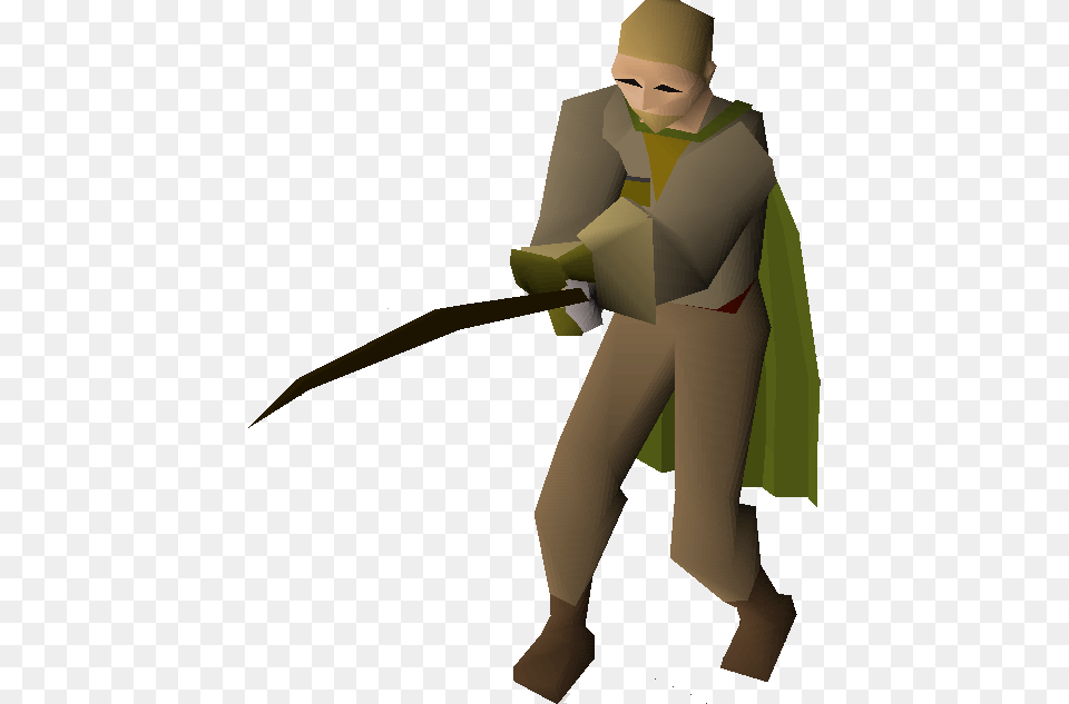 Old School Runescape Wiki Cartoon, Person, Sword, Weapon, Face Png